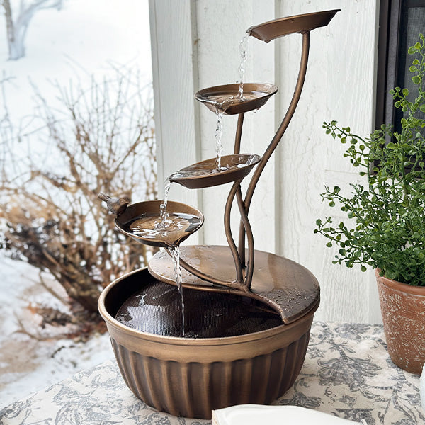 Rynx | Outdoor Safe Bird Bath Fountain