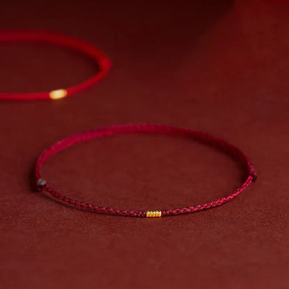 RYNX | Luxury Handmade Bracelet with Blessing Dark Red