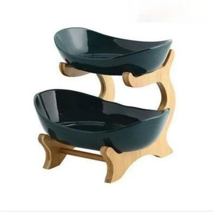 Rynx | Modern Bamboo Fruit Bowl - 2 to 3 Levels - Stylish and Space-Saving