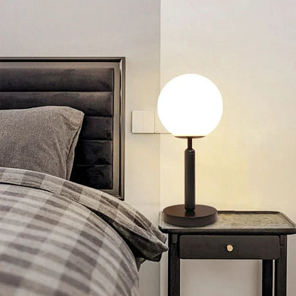 Rynx | LuminousOrb - LED Glass Sphere Brass Table Lamp