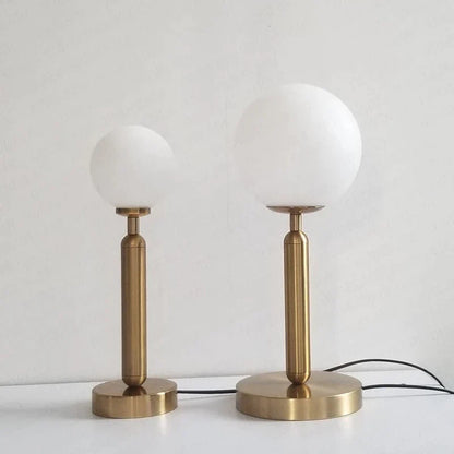 Rynx | LuminousOrb - LED Glass Sphere Brass Table Lamp