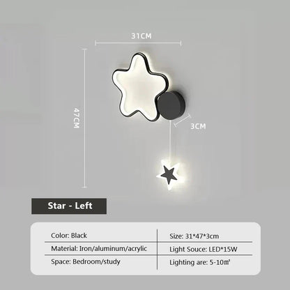 Rynx | LumiDroom - Clouds Star Moon LED-Wall Lamp