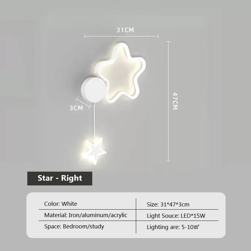 Rynx | LumiDroom - Clouds Star Moon LED-Wall Lamp