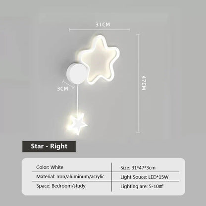 Rynx | LumiDroom - Clouds Star Moon LED-Wall Lamp