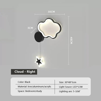 Rynx | LumiDroom - Clouds Star Moon LED-Wall Lamp