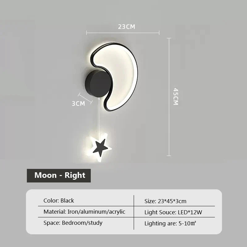 Rynx | LumiDroom - Clouds Star Moon LED-Wall Lamp