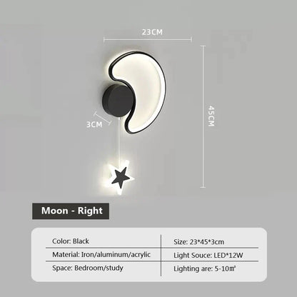 Rynx | LumiDroom - Clouds Star Moon LED-Wall Lamp
