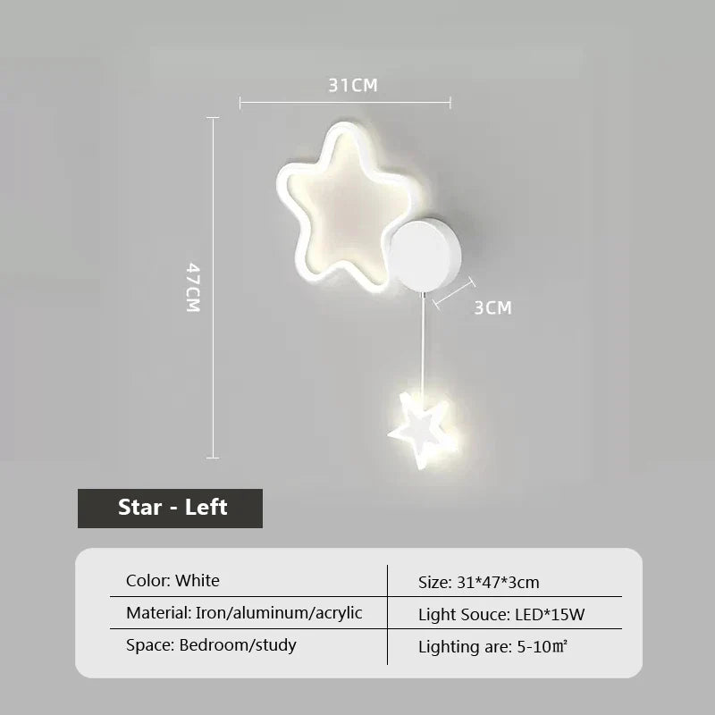 Rynx | LumiDroom - Clouds Star Moon LED-Wall Lamp