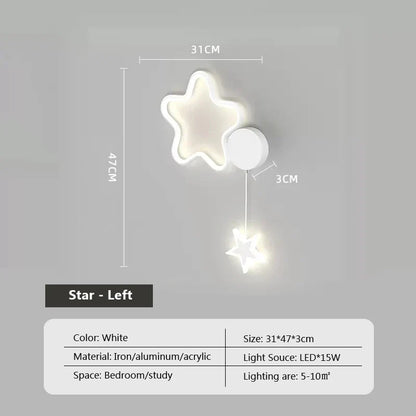 Rynx | LumiDroom - Clouds Star Moon LED-Wall Lamp