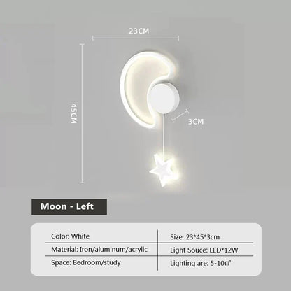 Rynx | LumiDroom - Clouds Star Moon LED-Wall Lamp