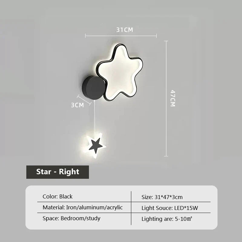Rynx | LumiDroom - Clouds Star Moon LED-Wall Lamp
