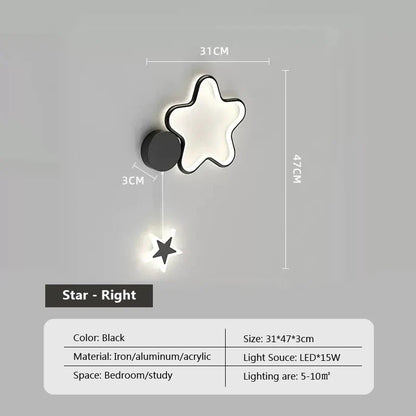 Rynx | LumiDroom - Clouds Star Moon LED-Wall Lamp
