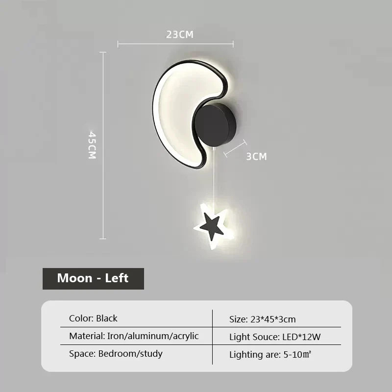 Rynx | LumiDroom - Clouds Star Moon LED-Wall Lamp