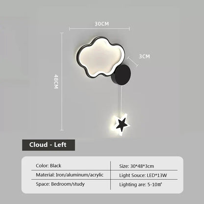 Rynx | LumiDroom - Clouds Star Moon LED-Wall Lamp