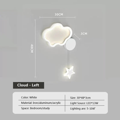 Rynx | LumiDroom - Clouds Star Moon LED-Wall Lamp