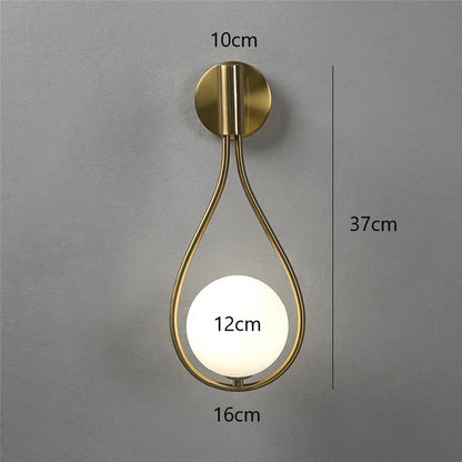 Rynx | Modern LED Wall Lamp in Glass and Metal
