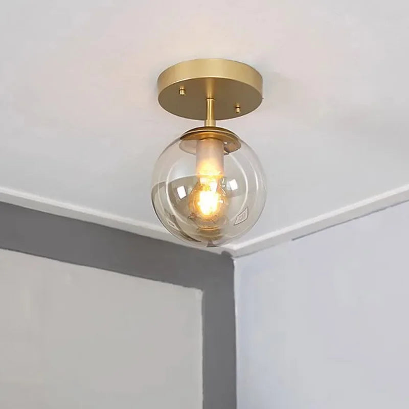Rynx | LuminousSphere - Modern Glass Ball Ceiling Lamp