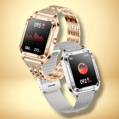 Rynx | Smartwatch for women with golden mesh "Asterionis"