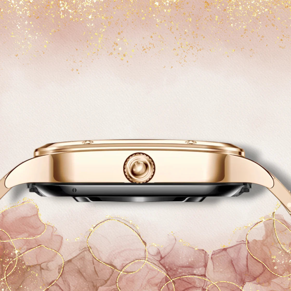 Rynx | Smartwatch for women with golden mesh "Asterionis"