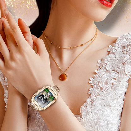 Rynx | Smartwatch for women with golden mesh "Asterionis"