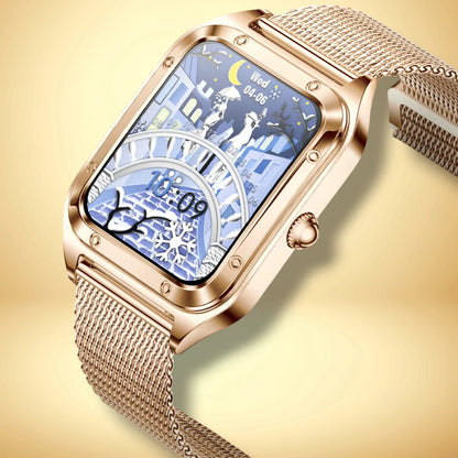 Rynx | Smartwatch for women with golden mesh "Asterionis"