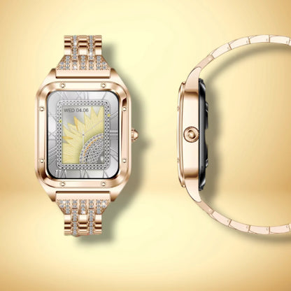 Rynx | Smartwatch for women with golden mesh "Asterionis"