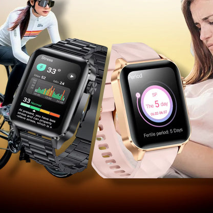 Rynx | Smartwatch for women Android gold "Lyntheris"