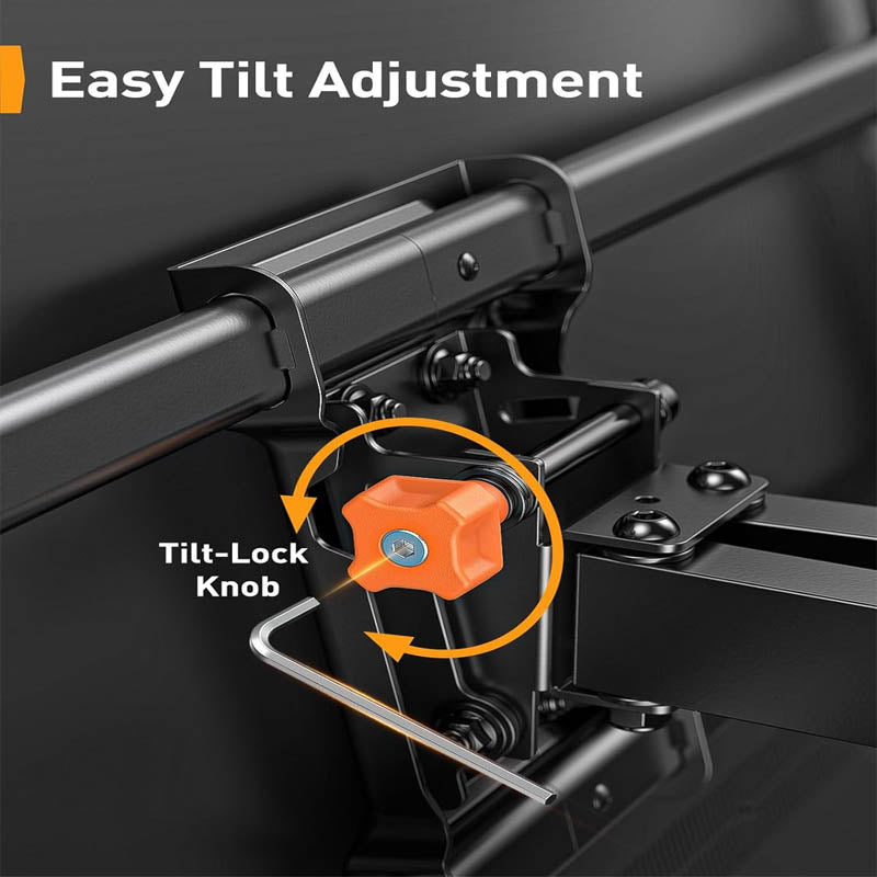 Rynx | Motorized TV Mount Swivel Tall TV Stand for 42-85 inch TVs up to 132 lbs with Dual Articulating Arms