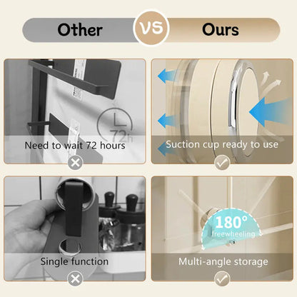 Rynx | Multifunctional Hanging Rod with Suction Cup – Redatable Design