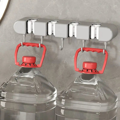 Rynx | Multifunctional Mop Holder with Hook – Self-Adhesive & Sturdy
