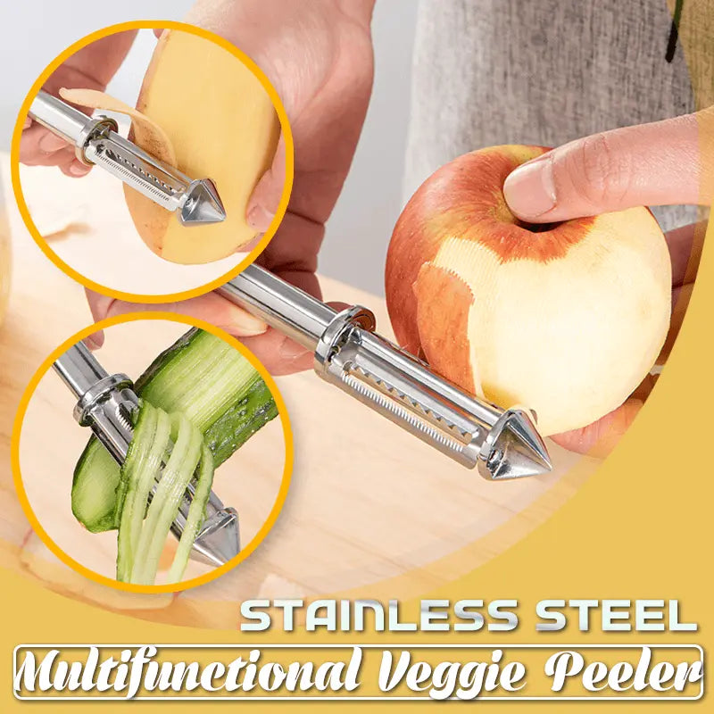 Rynx | Multifunctional Stainless Steel Vegetable Peeler – Peeling & Julienne with One Handle