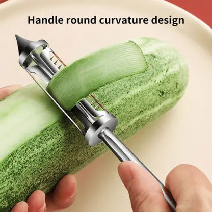 Rynx | Multifunctional Stainless Steel Vegetable Peeler – Peeling & Julienne with One Handle