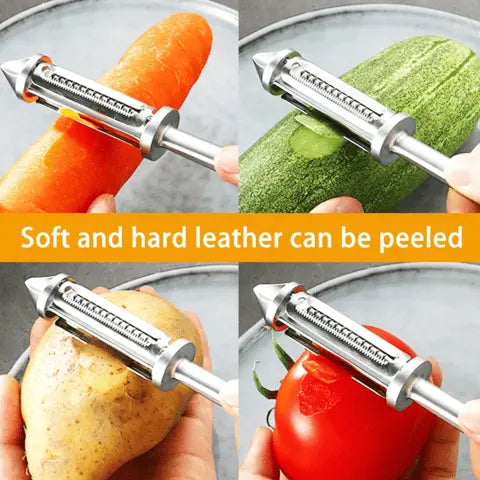 Rynx | Multifunctional Stainless Steel Vegetable Peeler – Peeling & Julienne with One Handle