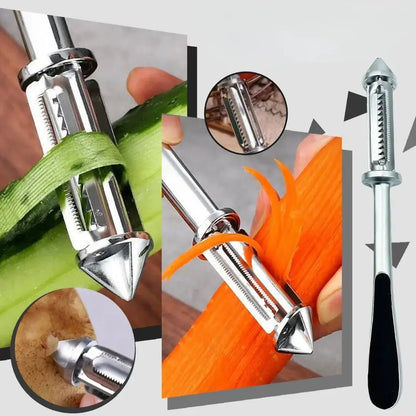 Rynx | Multifunctional Stainless Steel Vegetable Peeler – Peeling & Julienne with One Handle