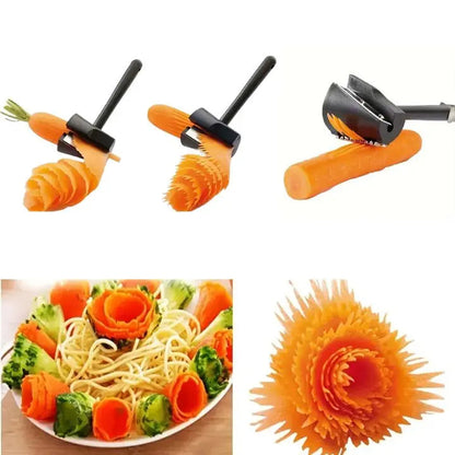 Rynx | Multifunctional Stainless Steel Spiral Cutter for Fruits and Vegetables