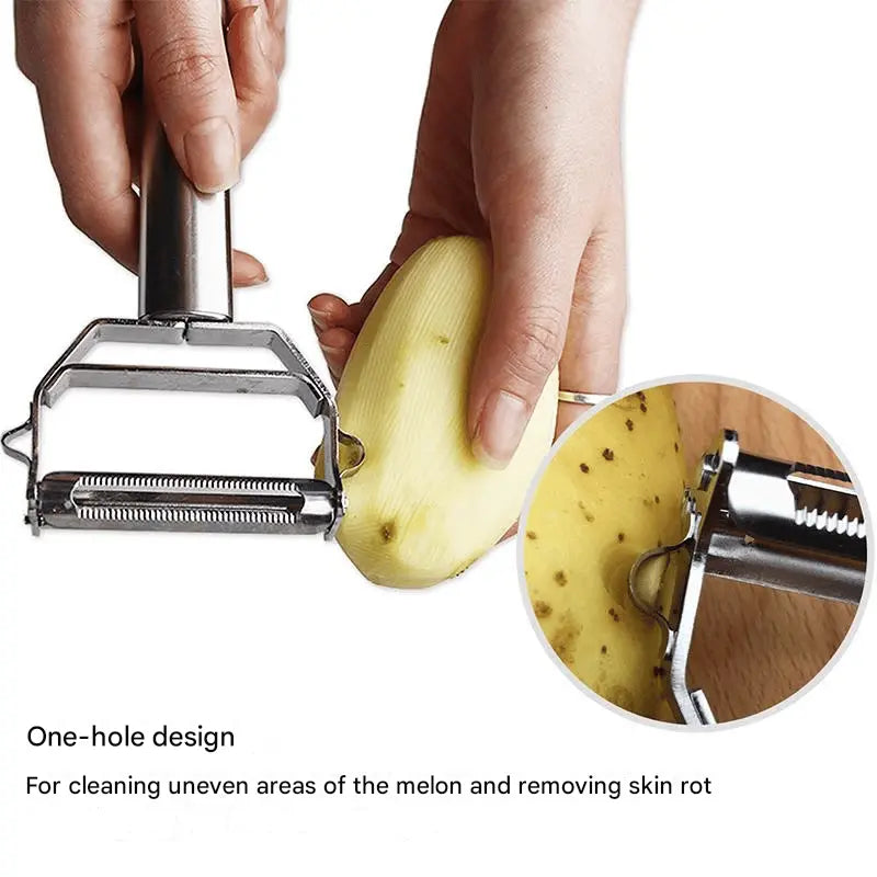 Rynx | Multifunctional Vegetable Peeler Made of Stainless Steel – With Julienne Blade