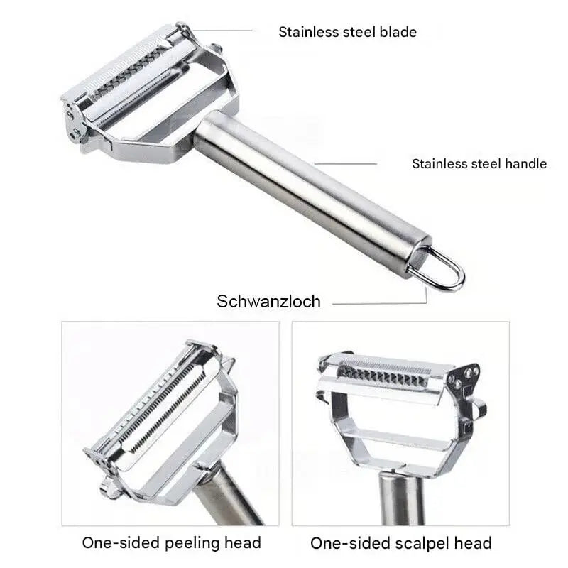 Rynx | Multifunctional Vegetable Peeler Made of Stainless Steel – With Julienne Blade