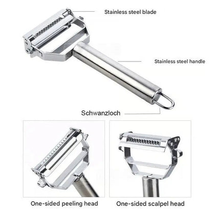 Rynx | Multifunctional Vegetable Peeler Made of Stainless Steel – With Julienne Blade