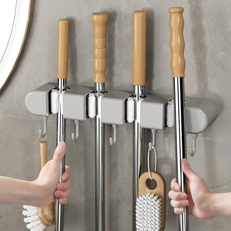Rynx | Multifunctional Mop Holder with Hooks