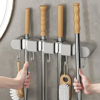 Rynx | Multifunctional Mop Holder with Hooks