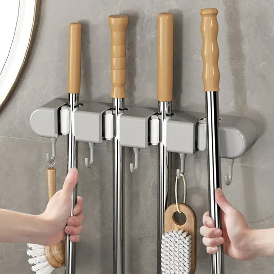 Rynx | Multifunctional Mop Holder with Hooks
