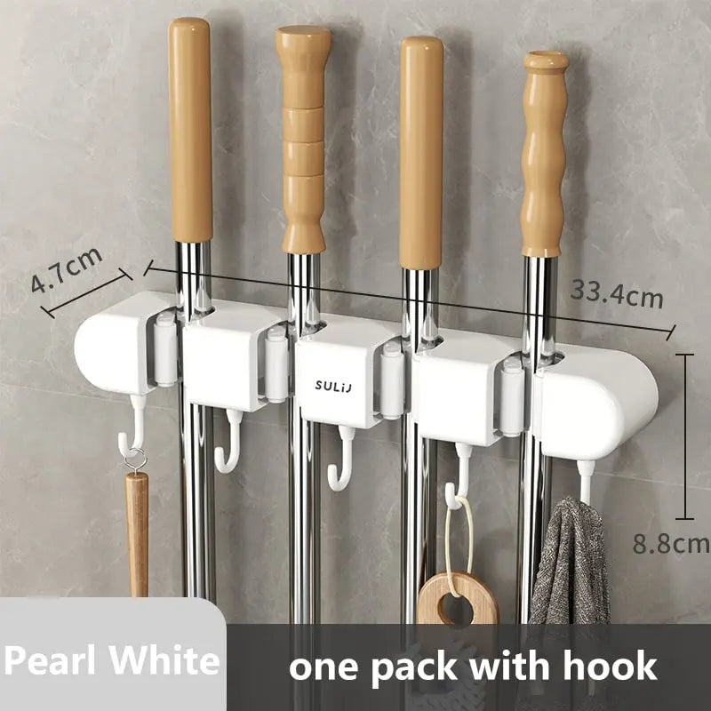 Rynx | Multifunctional Mop Holder with Hooks