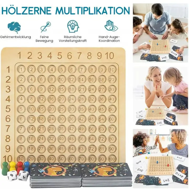 Rynx | Wooden Multiplication Learning Game – Math Support for Children