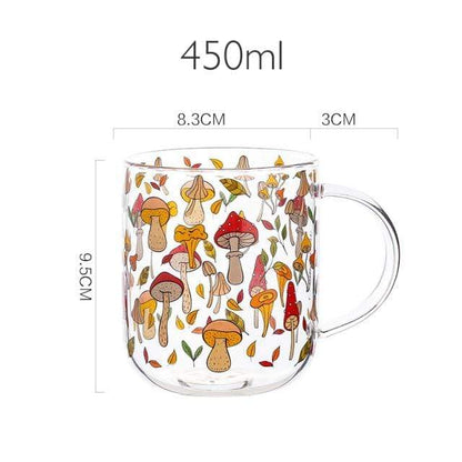 Rynx | Mushroom Garden Glass Mug