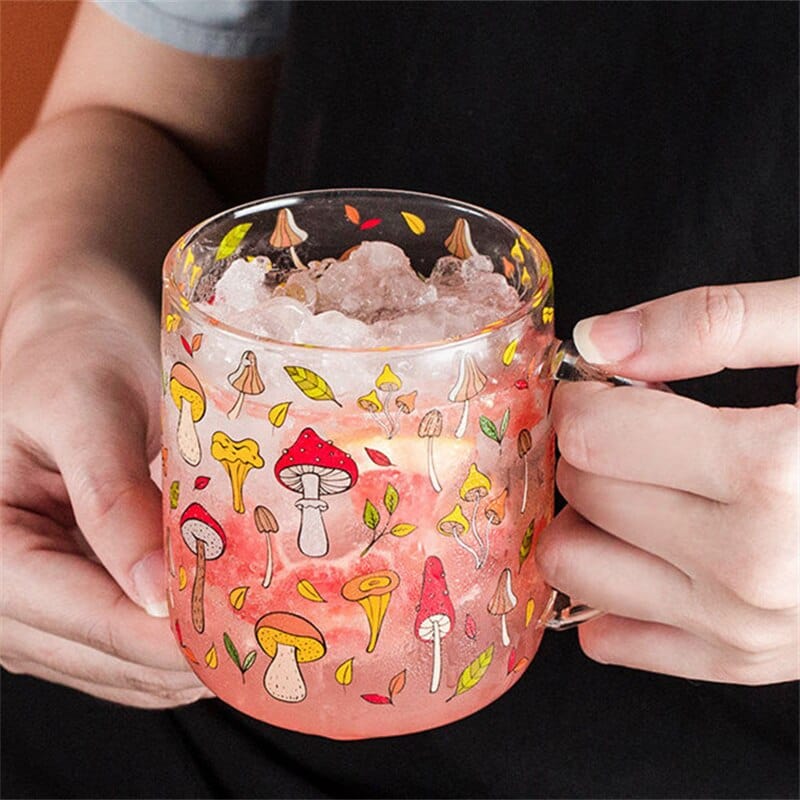 Rynx | Mushroom Garden Glass Mug