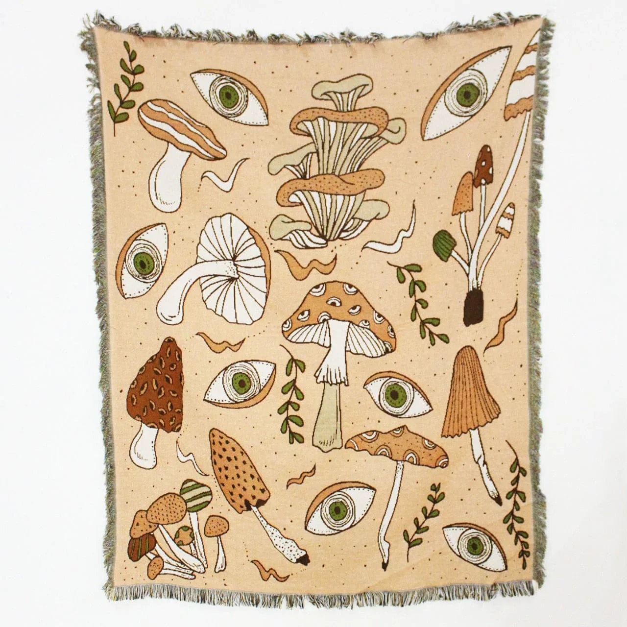 Rynx | Mushroom Magic Throw Blanket