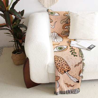 Rynx | Mushroom Magic Throw Blanket