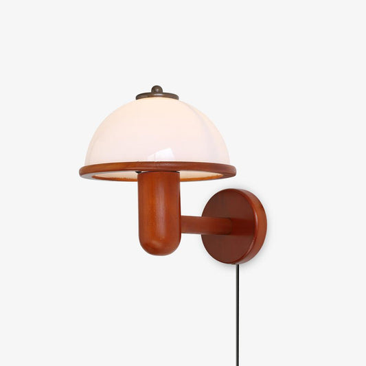 Rynx | Nordlys Nature Wall Light – Mushroom-shaped Wood-look Decor