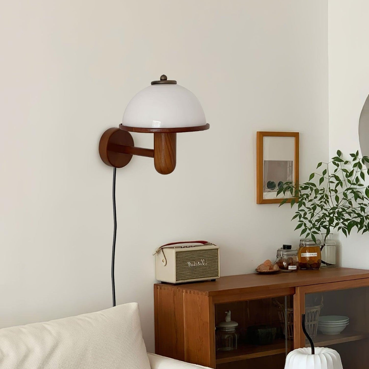 Rynx | Nordlys Nature Wall Light – Mushroom-shaped Wood-look Decor