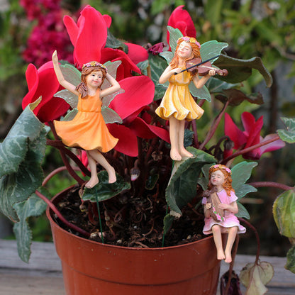 Rynx | Musical Garden Fairy Ornament Set